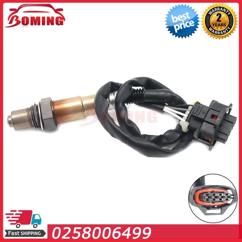 Sensor de oxigênio Lambda O2 com relação de ar e combustível para carro 0258006499 Para Opel Agila A G H J Insignia 1998-2018 0258986602 91021621 9199470