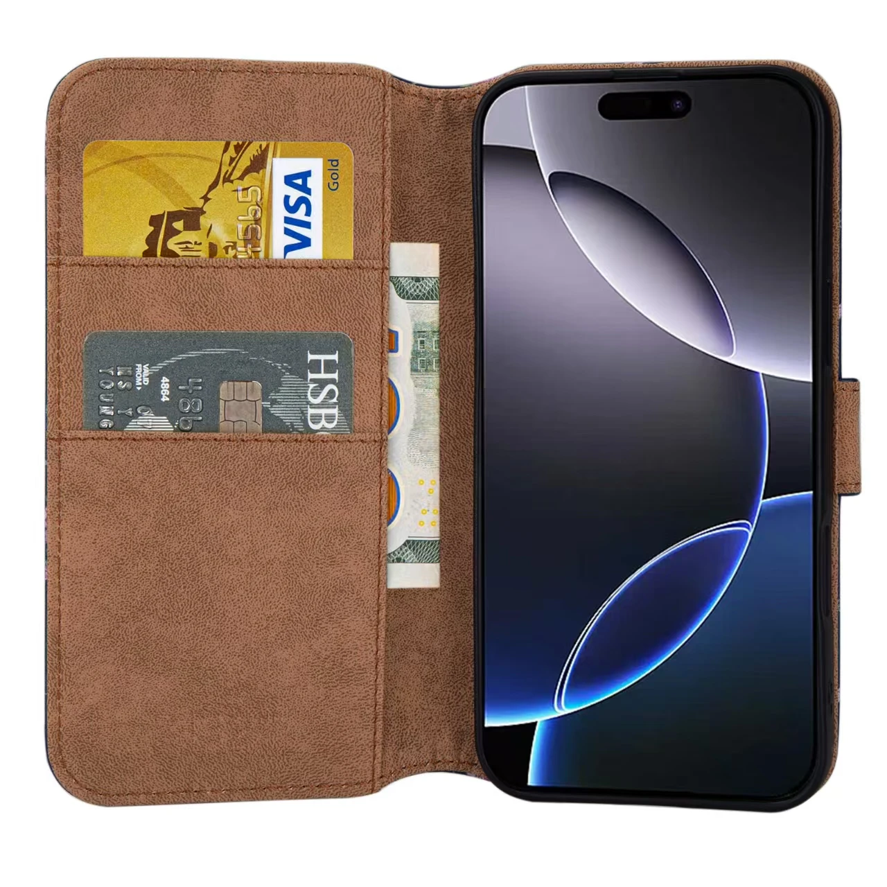 حافظة جلدية قابلة للطي لهاتف OPPO A60 A79 A38 A18 A58 A78 A54 A74 A94 رينو 13F 11F 7Z 5Z Realme C75 C55 C53 غطاء محفظة على شكل فراشة للأطفال #6