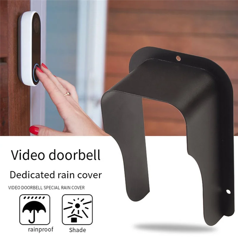 

AEE6-Door Bell Cover Weatherproof,Metal Ring-Doorbell Protector, Access Control Rain Cover,Outdoor Keypad Cover Protector