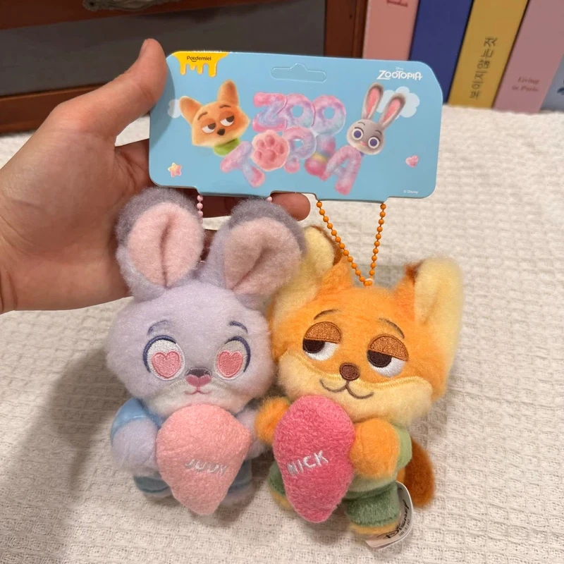 

Potdemiel Zootopia Judy Nick Магнитная сумка-изнание Подвеска Брелок Пара Плюшевые игрушки Kawaii Девушки Рождественский фестиваль Подарки