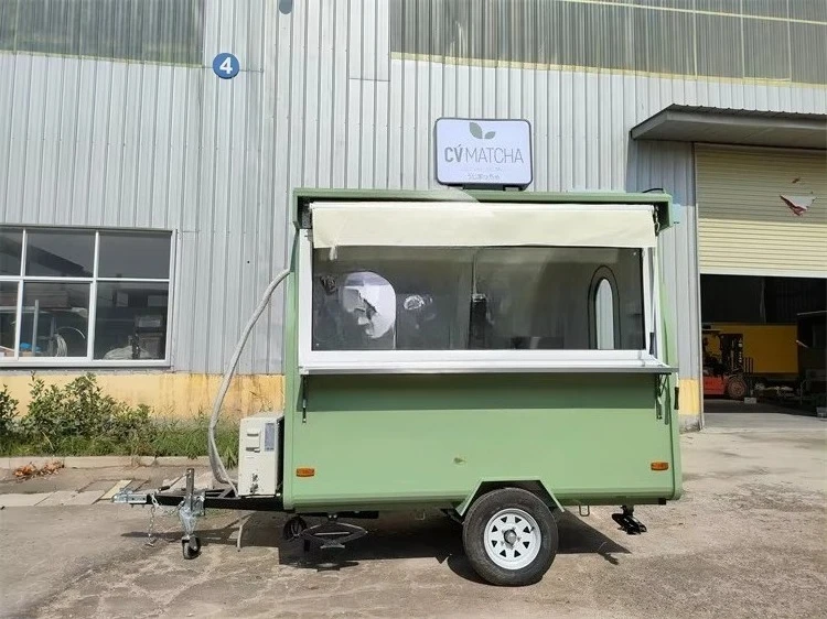 Custom Paint Food Truck Food Trailer Concession Trailer with LED Sign for BBQ Chicken and Roasted Corn Business