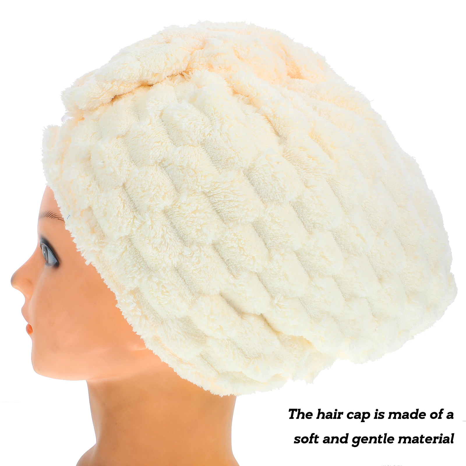 

Thick Absorbent Towel Wrap Fast Drying Turban Cap For Wet Hair Head Wrap Towel For Women Hair Drying Hat
