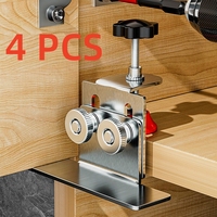 1/4PCS Cabinet Door Installation Tool Stainless Steel Cabinet Frame Fixture Household Portable Cabinet Door Mounting Jig Bracket