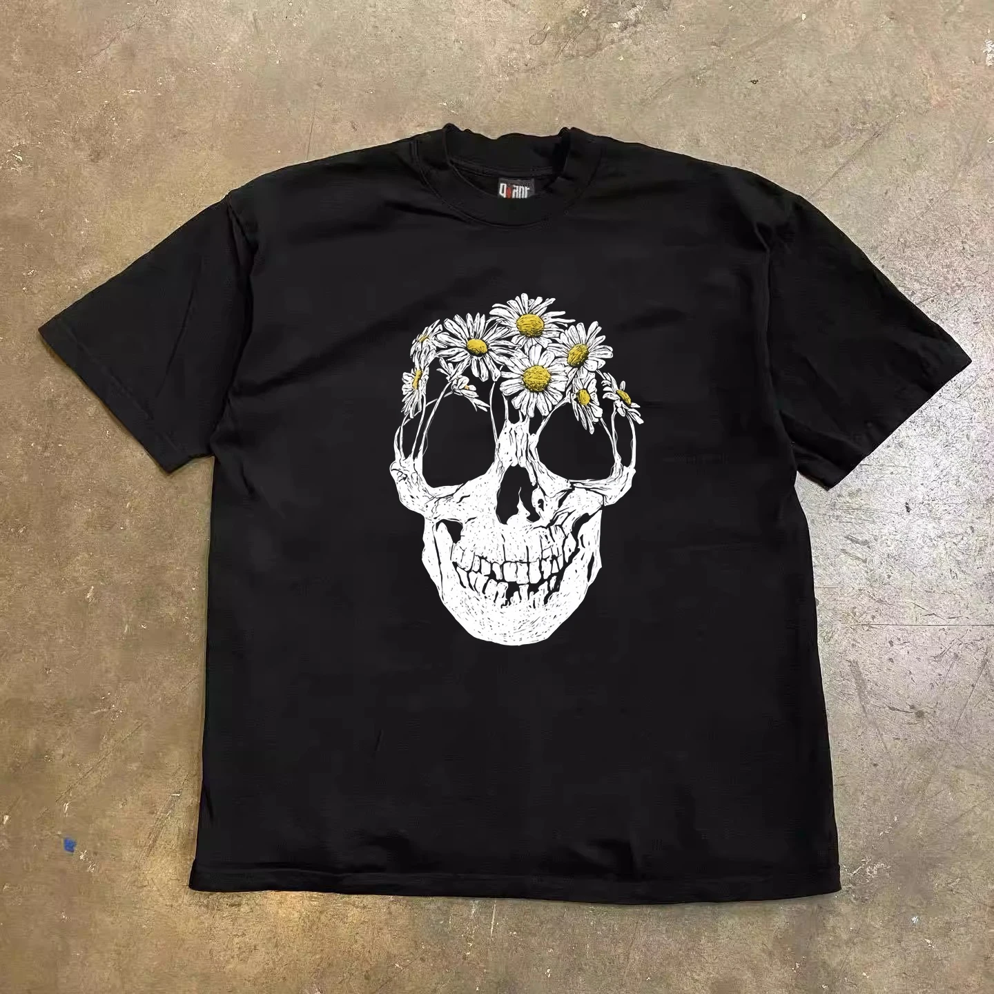 

Fashion brand y2k top Basketball Spider Skull Street Band Rock Free Hip Hop Women's Men's T-shirt top Comfortable pure cotton