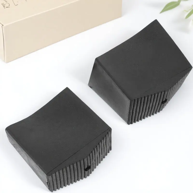 2Pcs Ladder Leg Rubber Pad Non-Slip Comfortable Wear-Resistant Floor Protector for Household Garage Workshop Ladder Stability