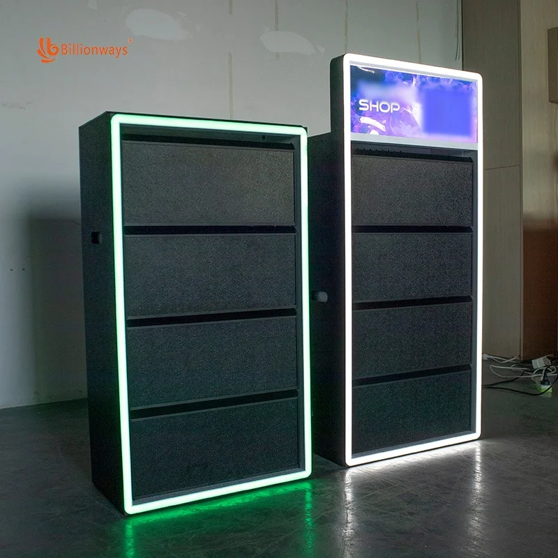 Custom.Customized 3 طبقات LED خزانة عرض ABS البلاستيك متعدد الألوان يعرض محلات الدخان #5