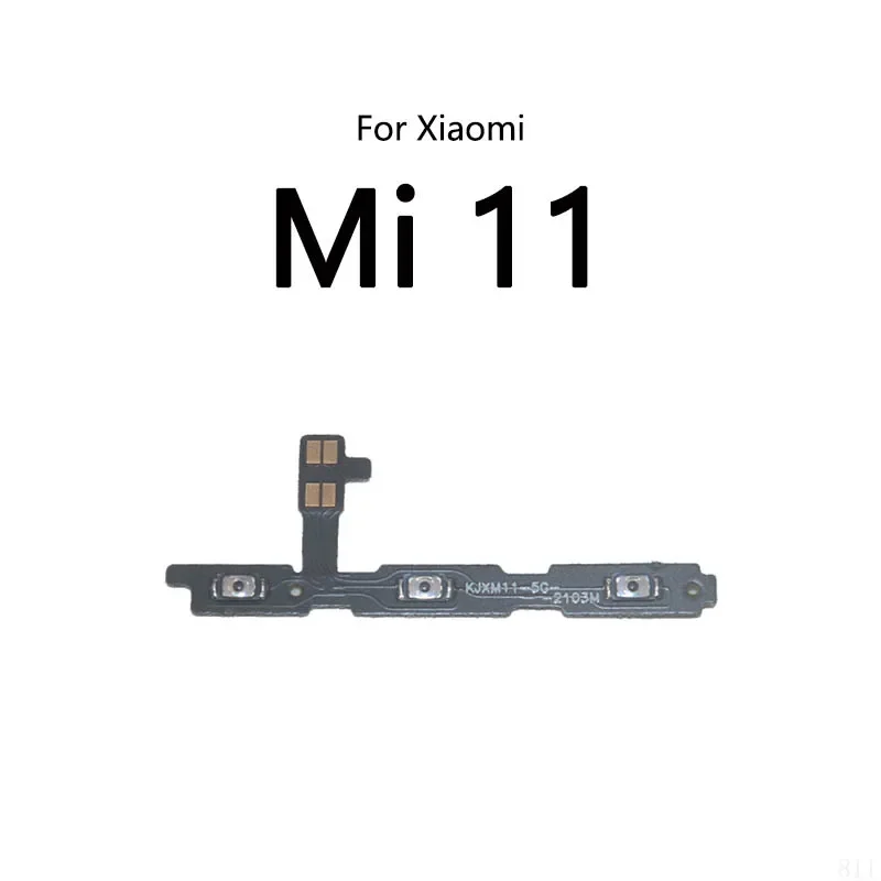 

10PCS/Lot For Xiaomi Mi 11 Lite 5G 11T Pro Power Button Switch Volume Mute Button On / Off Flex Cable