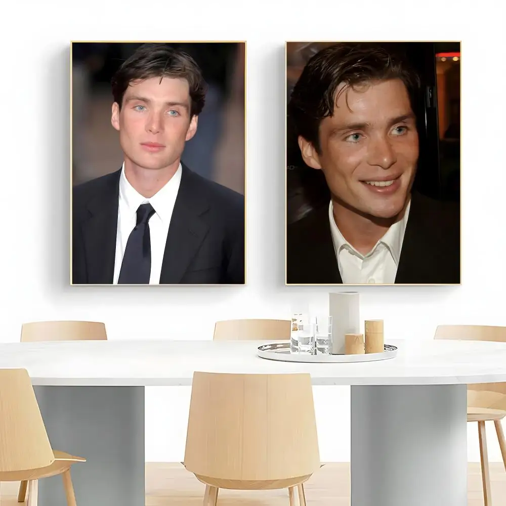 Actor C-Cillian Murphy Poster Frameless Peel-and-Stick Removable Wall Art Print