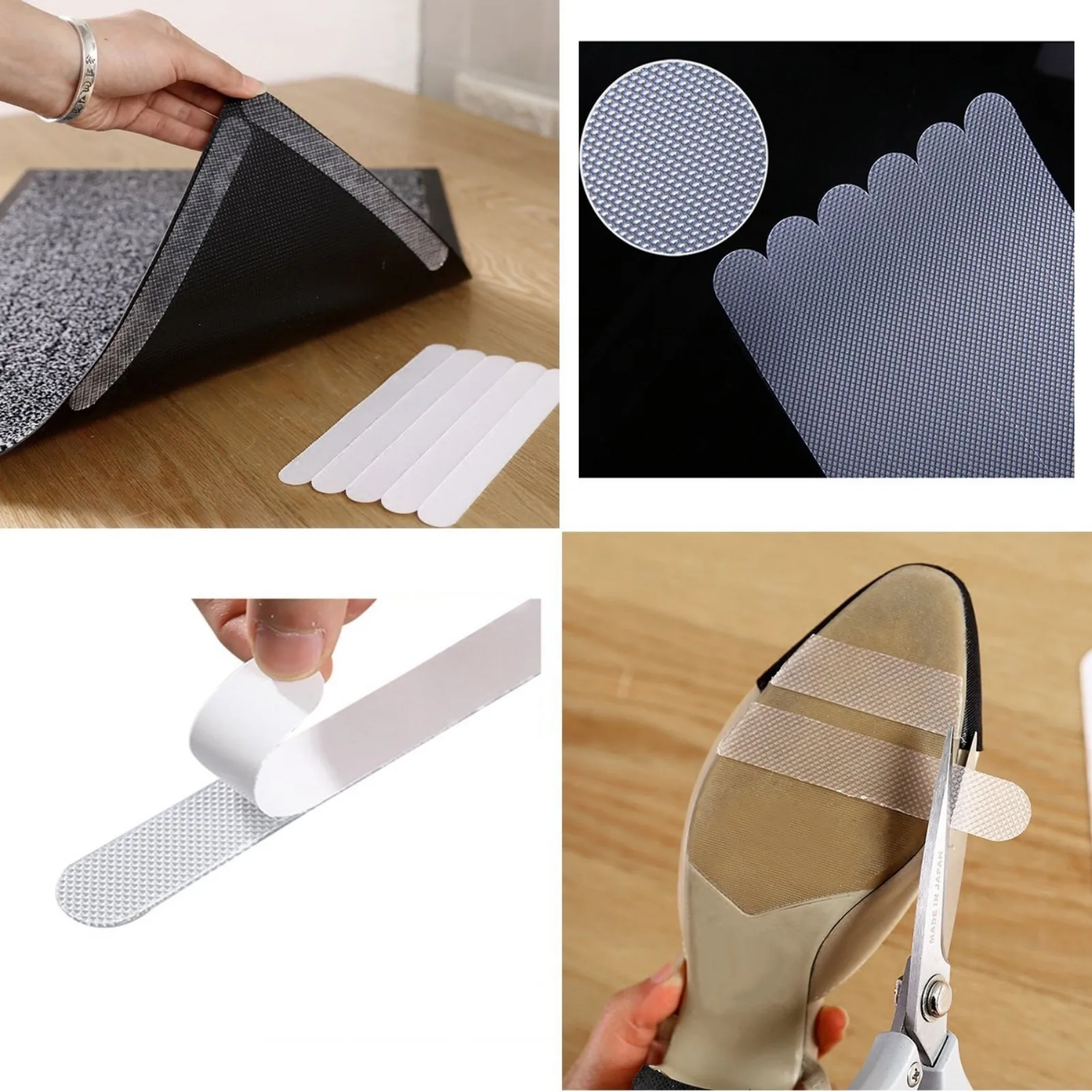 Anti-slip Strips, Safety Shower Treads Stickers,Floor-Strength Adhesive Grip Appliques for Baby,Senior,Adult (Clear).