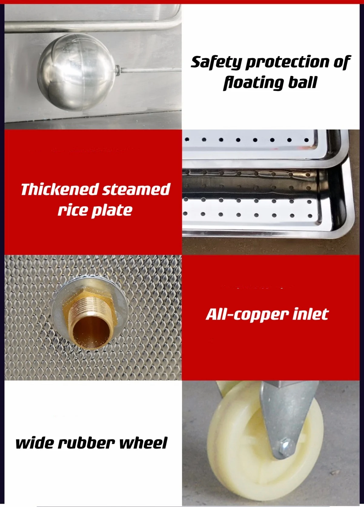 Equipment Food Steamer Machine  12-Layer Stainless Steel Electric Steaming Rice Cabinet Commercial Kitchen