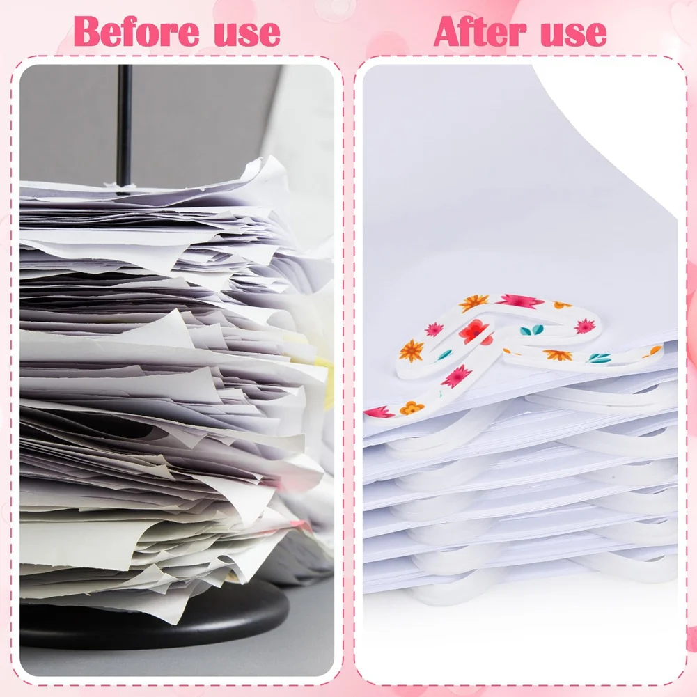20 Pack Acrylic Heart Blank Sublimation Paper Clips, 3.1 X 2.7 Inch, Large Paperclip Crafting Mockups
