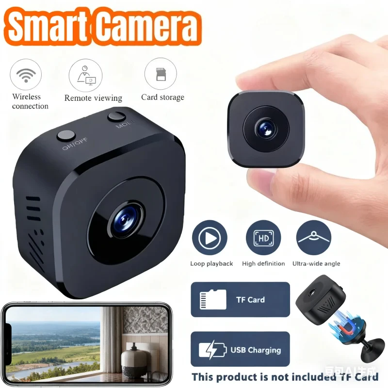 

Mini Security Camera Wireless 1080P HD 2.4G WiFi Monitoring Security Protection Remote Night Vision Surveillance Smart Home 2026