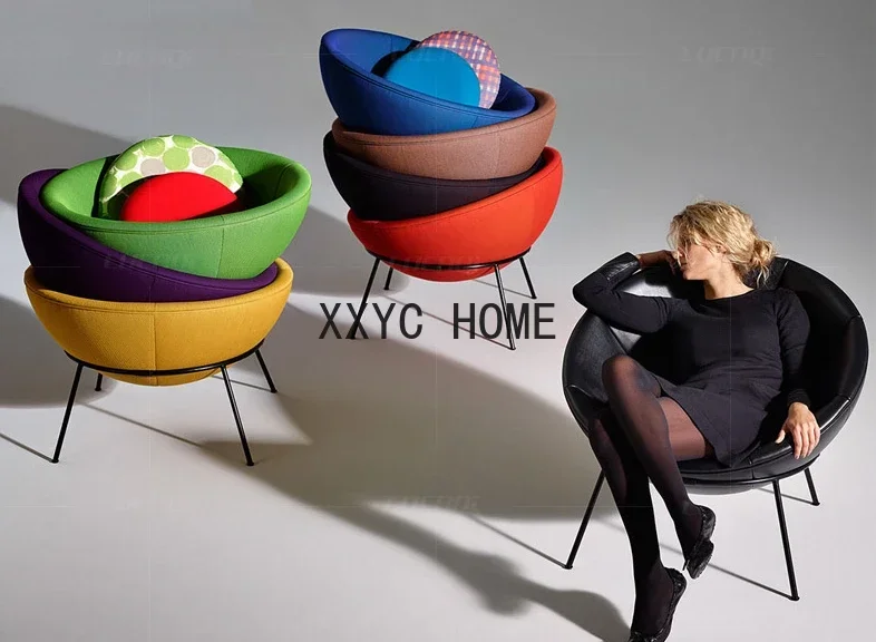 Leisure Couch Single Bowl Chair round Egg Shell Recliner Conference Chair Simple