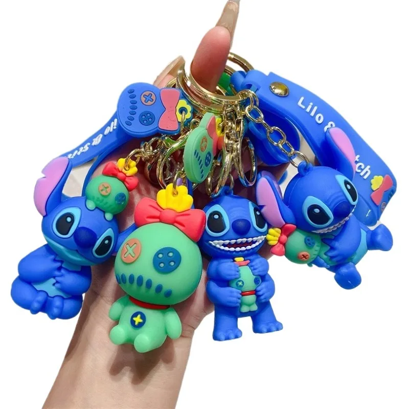 

Cute Cartoon Trend Stitch Series Keychain Portable Schoolbag Pendant Decoration Boys Girls Birthday Gift Toy Different Styles