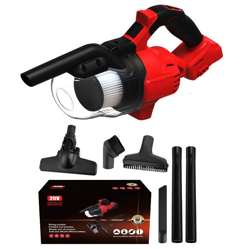 مكنسة كهربائية صناعية ببطارية ليثيوم لاسلكية، إزالة الغبار عالية الكفاءة، محمولة منزلية عالية الطاقة قابلة لإعادة الشحن