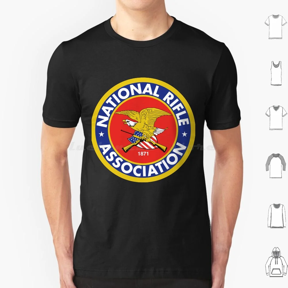 Nra Logo T Shirt Big Size 100% Cotton Gun Control 2nd Amendment Gun Rights Nra Logo Gun Guns Army Pistol Firearms Funny