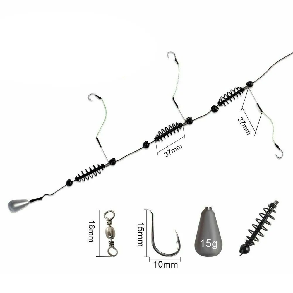 Fishing Hook Artificial Lure Bait Cage Set Fishing Feeder Baitholder Anzol Peche Catfish Jigs Carp Fishing Tackle Tools 15g-40g