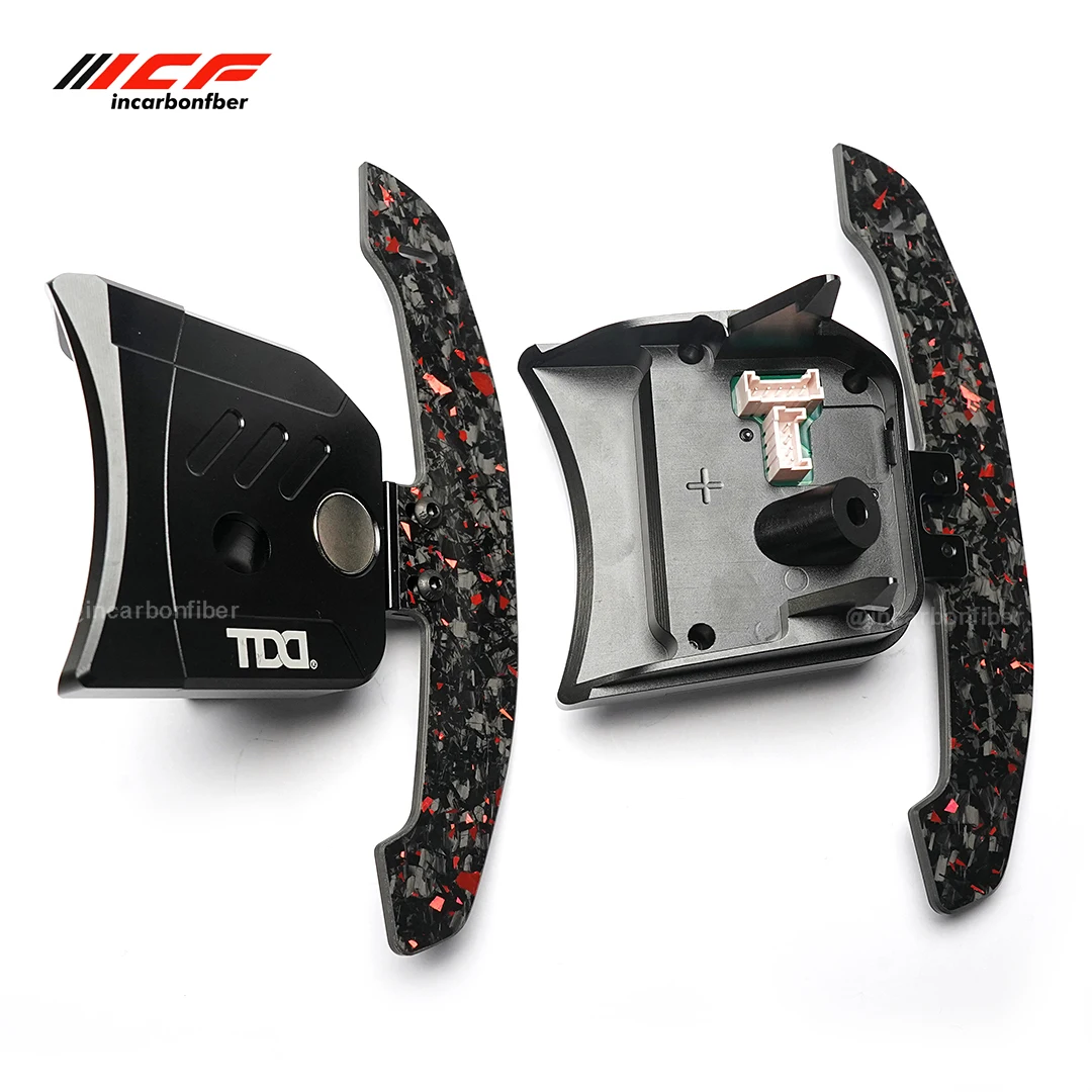 ICF Carbon Fiber Magnetic Shift Paddle For Abarth Fiat 500 Steering Wheel Shift Paddles Car Accessories