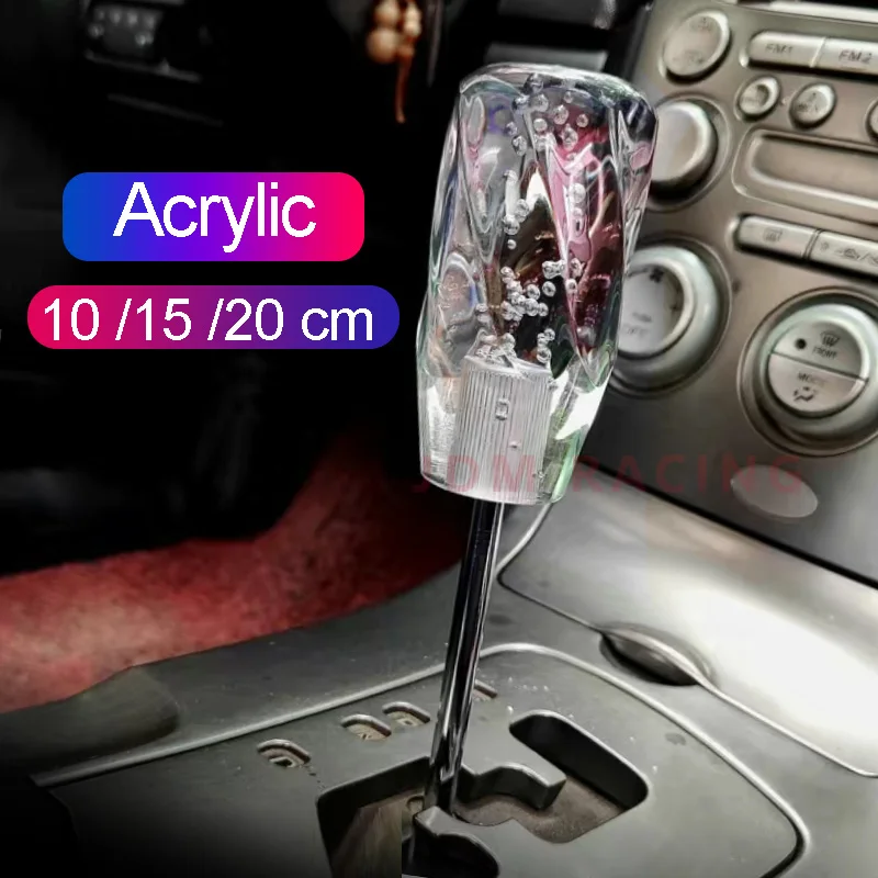 Neues Auto Interieur Zubehör/20cm Universal Schaltknauf Stick Kopf Schalthebel Griff manuelle bunte Kristall blase