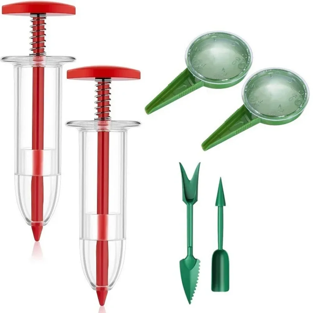 6Pcs Adjustable Gardening Seed Planter Handheld Flower and Plant Sowing Tool Mini Seeder Manual Seeder Small Seeder