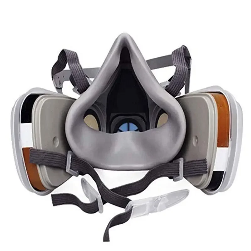 7in1 Gas Proof Half Face Mask with 6001 2091 5n11 Filters for Chemical Organic Protection Gas Mask Series Combination
