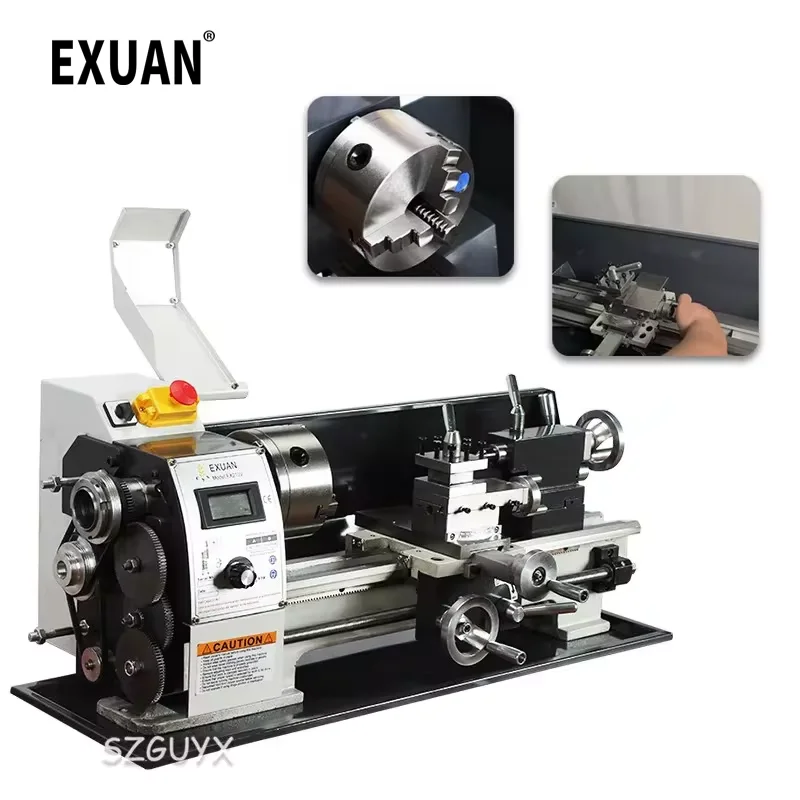 EX210V/EX210VX800 Household Brushless Motor Bead Machine Woodworking Miniature Metal Processing CNC Desktop Teaching Lathe Tools