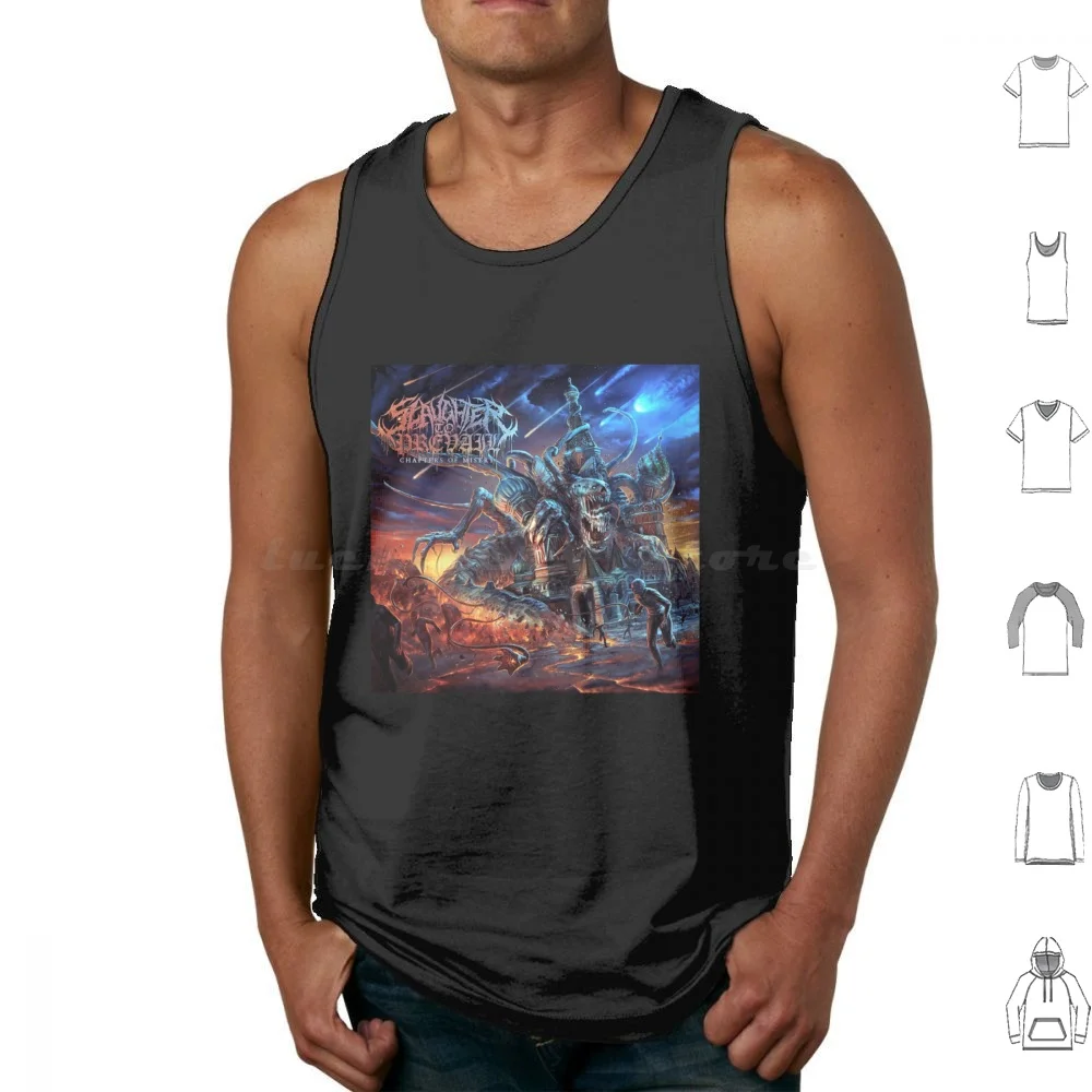 Slaughter To Prevail-Chapters Of Misery ( Ep ) Tank Tops Print Cotton Slaughter To Prevail Prevail Slaughter Misery Sermon