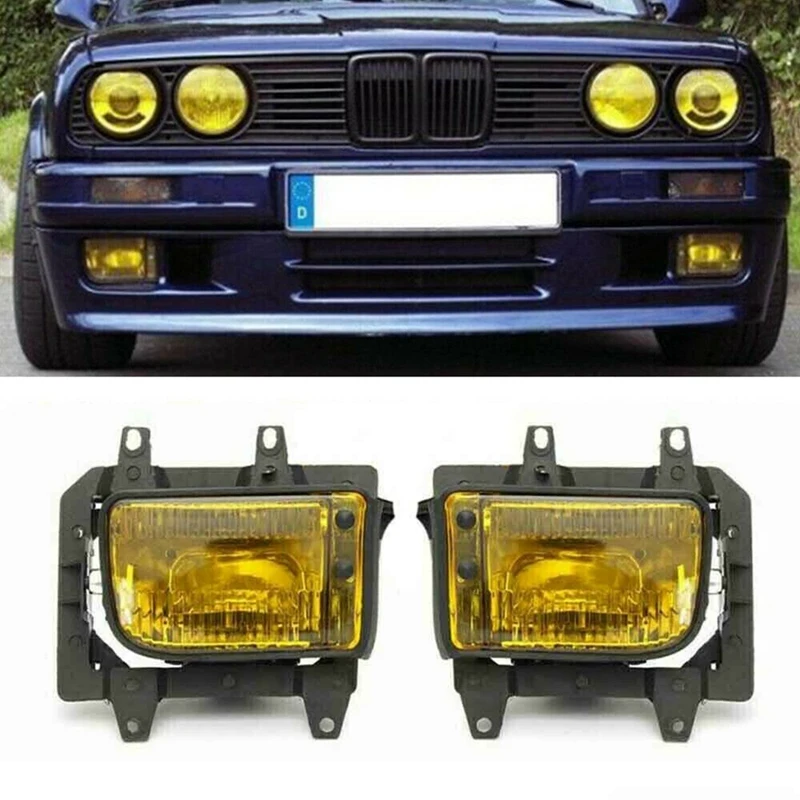 Car Front Bumper Fog Lights For BMW E30 318I 318IS 325I 325IS Spare Parts Parts Fog Light Foglight