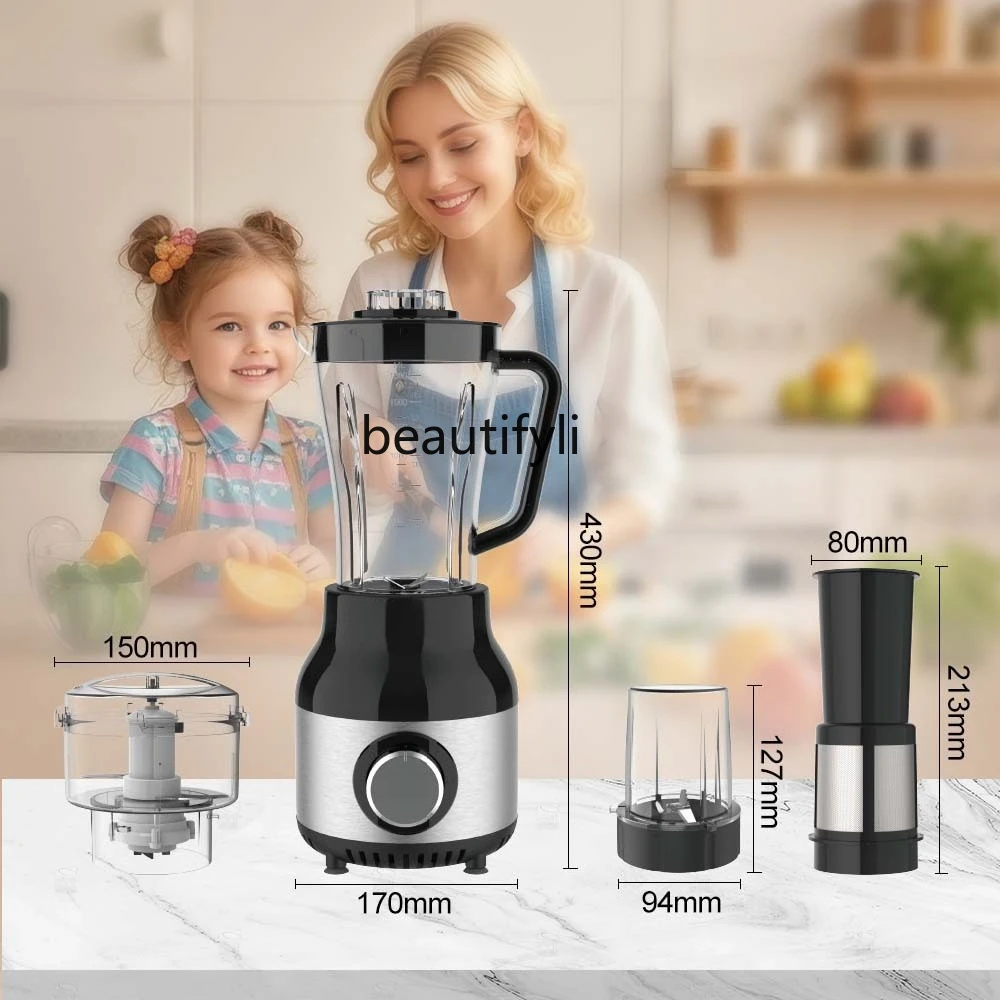 1.8L six-leaf knife stainless steel multi-functional cooking four-in-one juicer