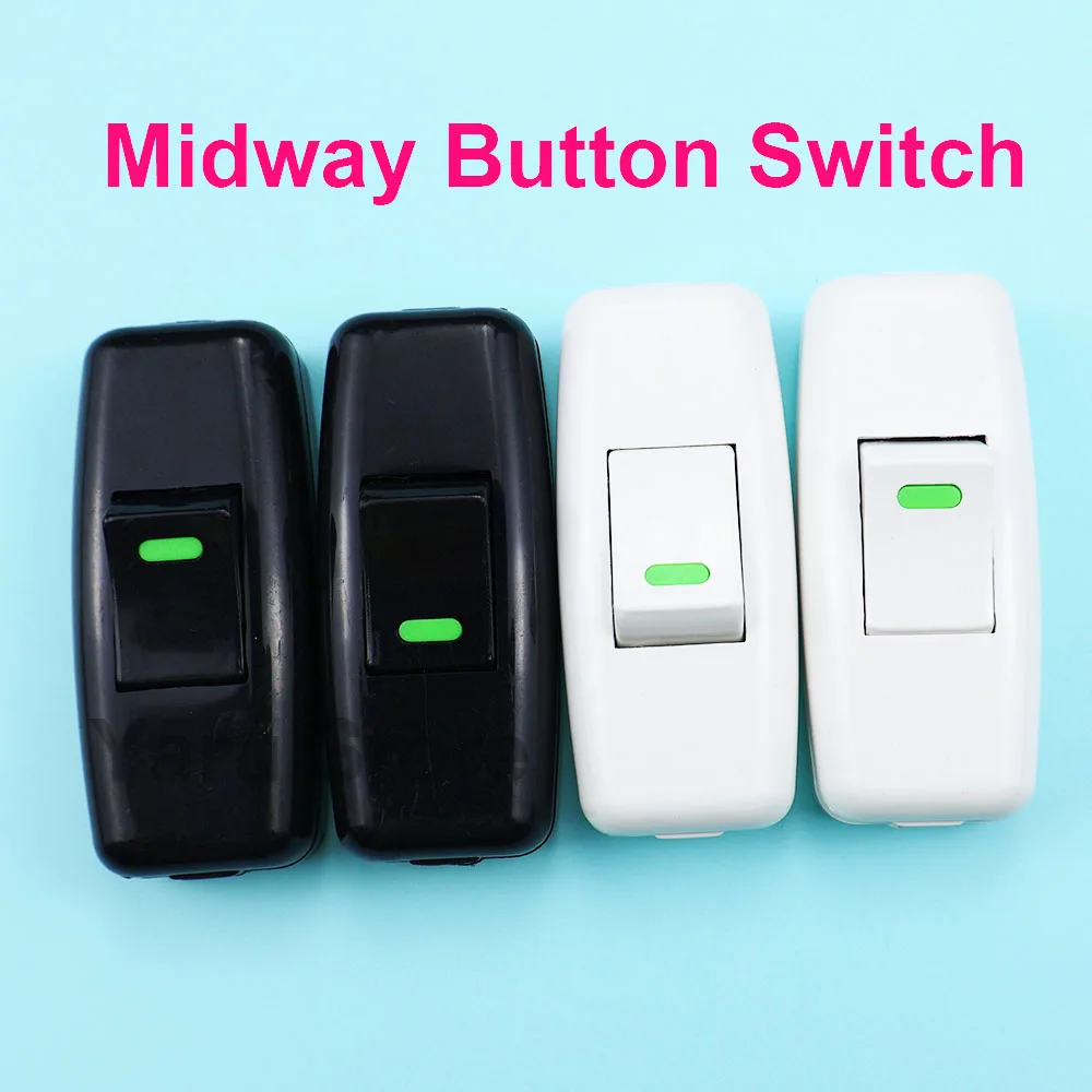 Simple Bedside Button Switch Hand Pinch Wiring Suitable For Table Lamps Eectric fans Boat Type Wiring Pure Copper Single Control