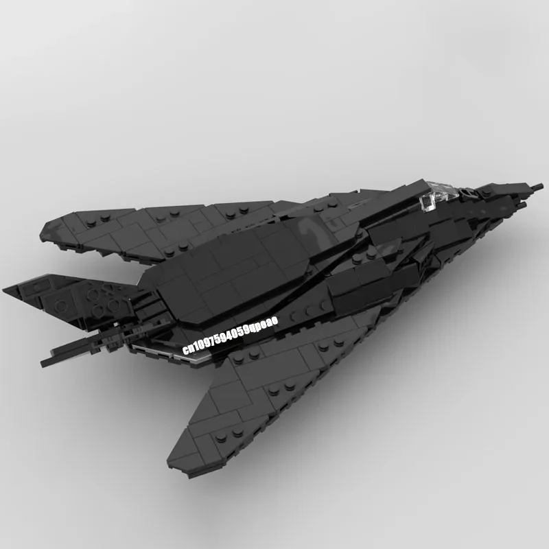 Nieuwe 429 Stuks Moc Militaire Wapens F-117 Nighthawk Jet Fighter Model Custom Puzzel Technologie Diy Montage Kinderen Speelgoed Vakantie geschenken