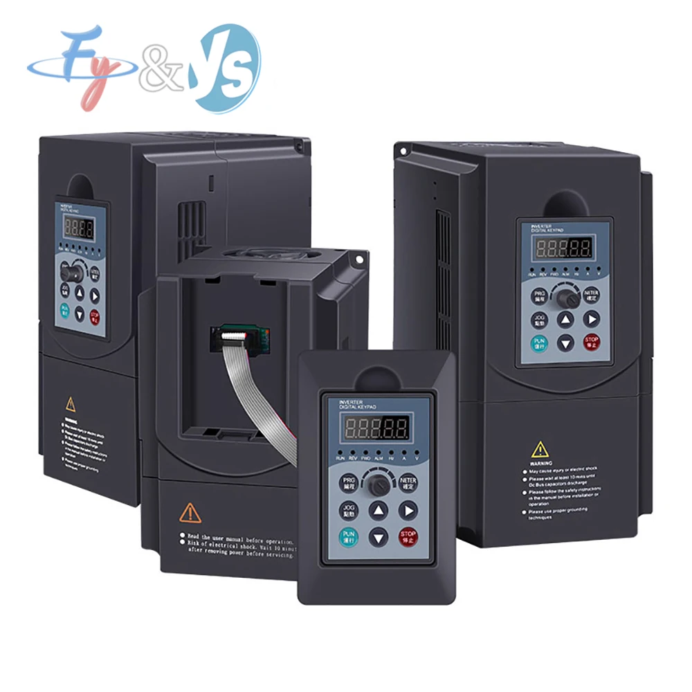 Single/Three Phase VFD Variable Frequency Drive, 0.75kW-11kW Motor Speed Controller, Inverter for CNC, Pump, Fan
