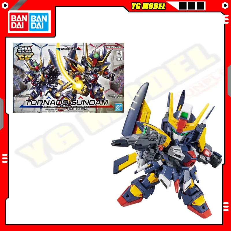 BANDAI SD Gundam Cross Silhouette Tornado Gundam Set Standard Model Kit Assembly Strike Action Figures Model Original