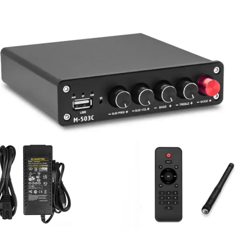 

Обновленный электрический Bluetooth 5,0 мини-усилитель мощности U-диск высокой мощности 2,1 цифровой домашний усилитель мощности