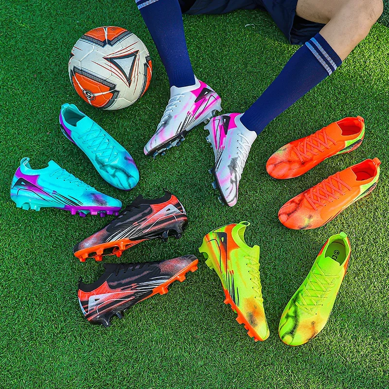 

New Men's Soccer Shoes TF/FG Hot Selling High Quality Children's Football Boots Outdoor Anti-Slip Training Sneakers