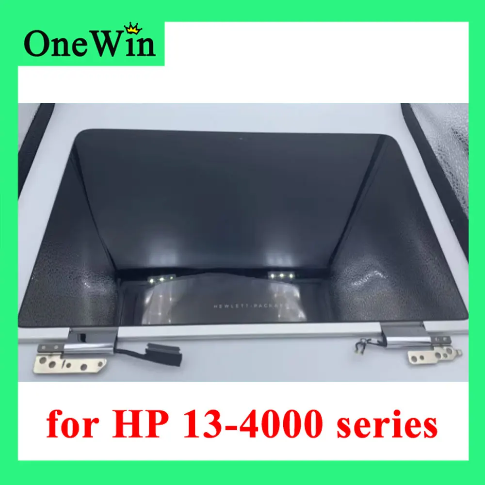 Original LCD Screen Assembly with Frame Hinges for HP 13-4000 series Laptop FHD 1920*1080 QHD 2560*1440