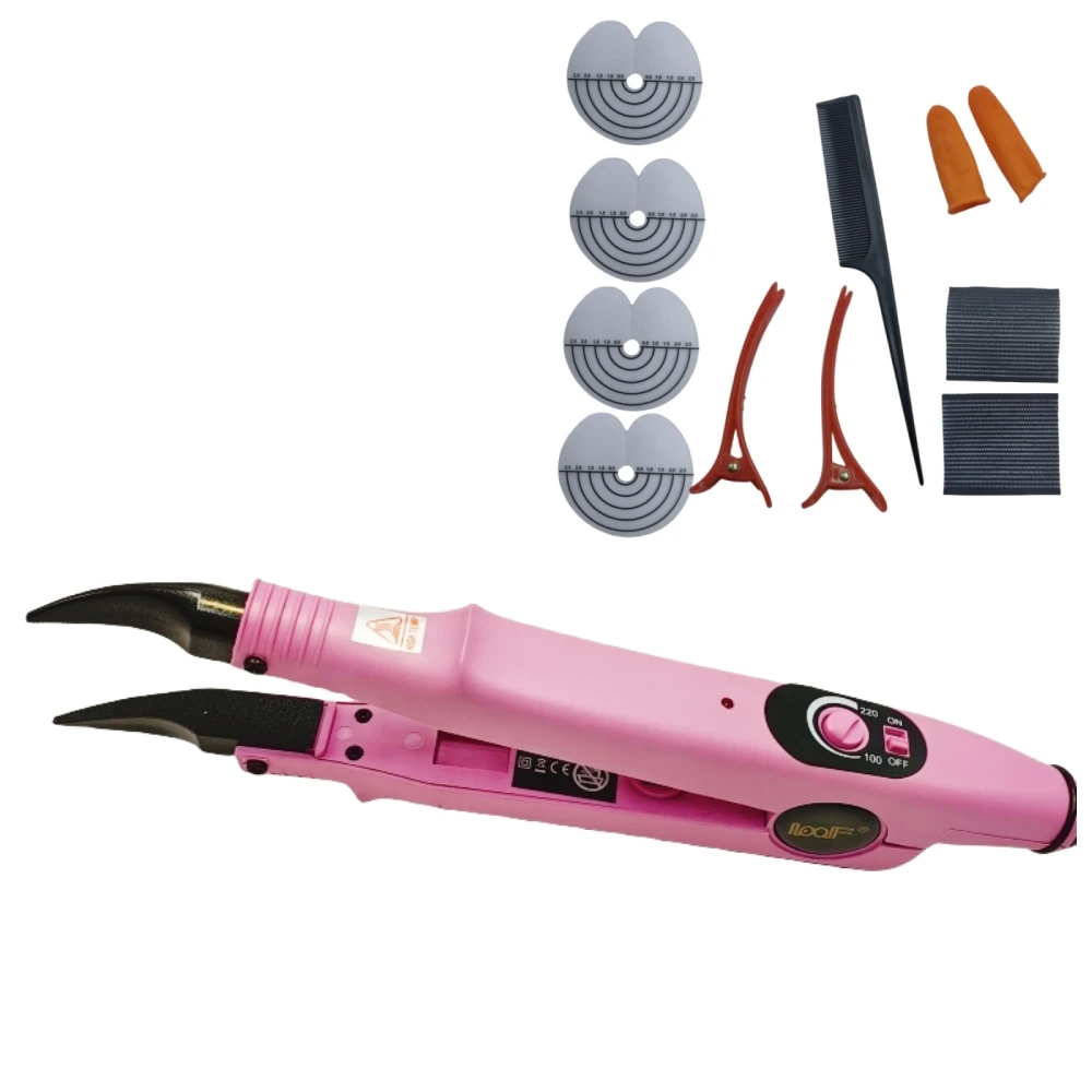 Loof Professional Neue einstellbare Temperatur 220 ℃   Smart Mini Heizspitze Haarverlängerung Zange Eisen, Fusion Keratin Bonding Tool 10