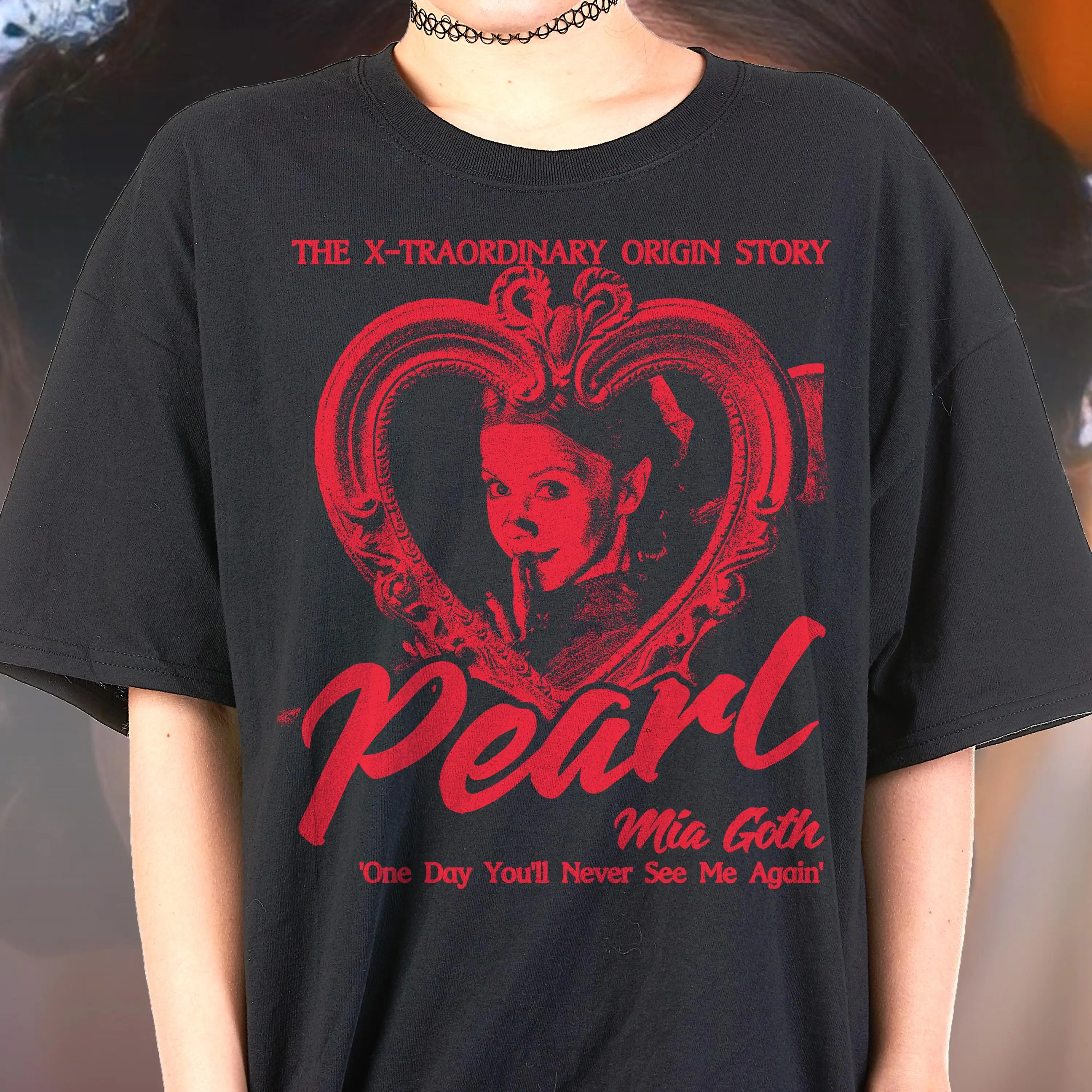 Pearl Mia Goth Tshirt  Movie Tshirt Horror Shirt Streetwear Top Summer Men's and Women's Loose and Breathable T-shirt Top