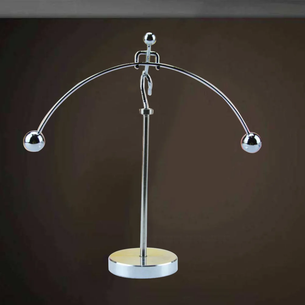 قاعدة معدنية فضية ديناميكية موازنة سطح المكتب الديكور التعليمية العلوم هدية أداة الحركة #6