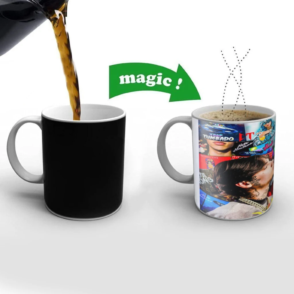 N-Natanael Canos Blanket Singer Creativity Change Color Chang mug Ceramic mug Hot Coffee Cup Breakfast Cup mug Friend Gift