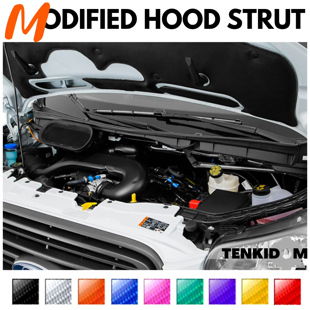 Front Hood Struts for Ford Transit 2019-present Shock Lift Supports Bonnet Gas Dampers Springs No-Drill