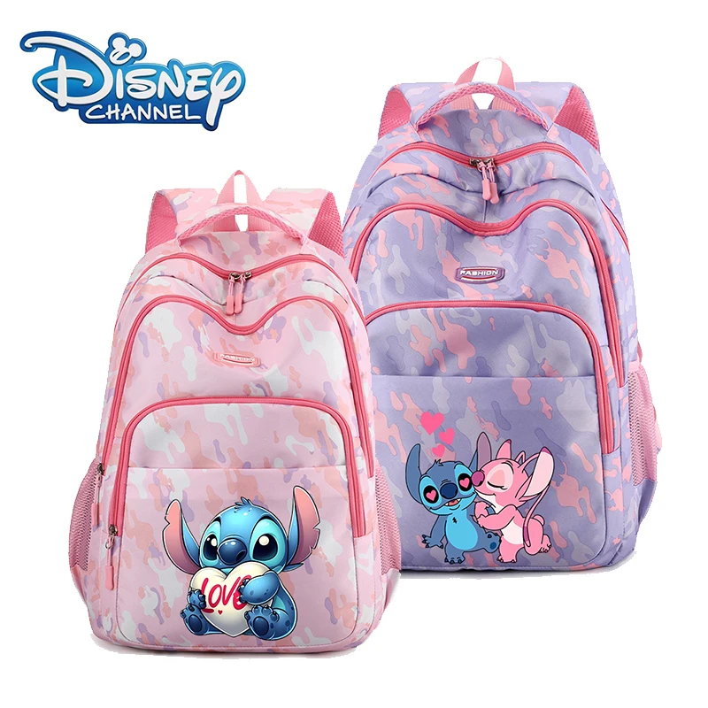 Disney Lilo&stitch Student Large School Bag Backpack Boy Girl Bookbag Bag Teenager Children Knapsack Schoolbag Rucksack Mochila