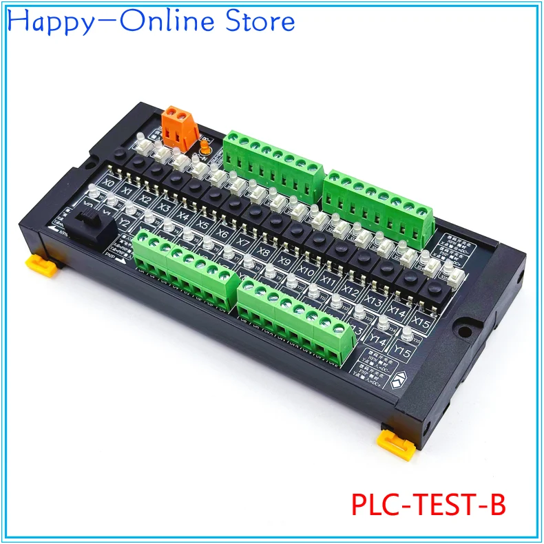 PLC Test Board 16-channel Input and Output Debugging Module Is Compatible with NPN/PNP Key Board