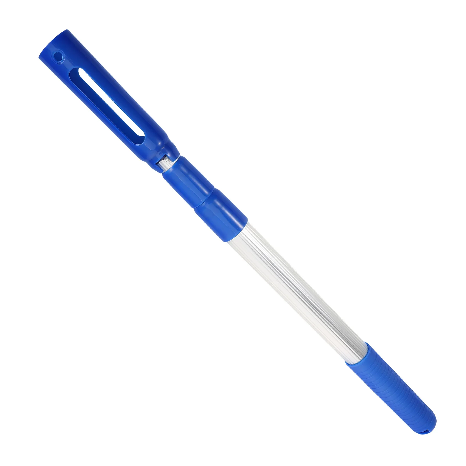 

113cm Extendable Pool Cleaning Pole Skimmer Net Swimming Telescopic Rod Adjustable Aluminum Plastic Resort Use