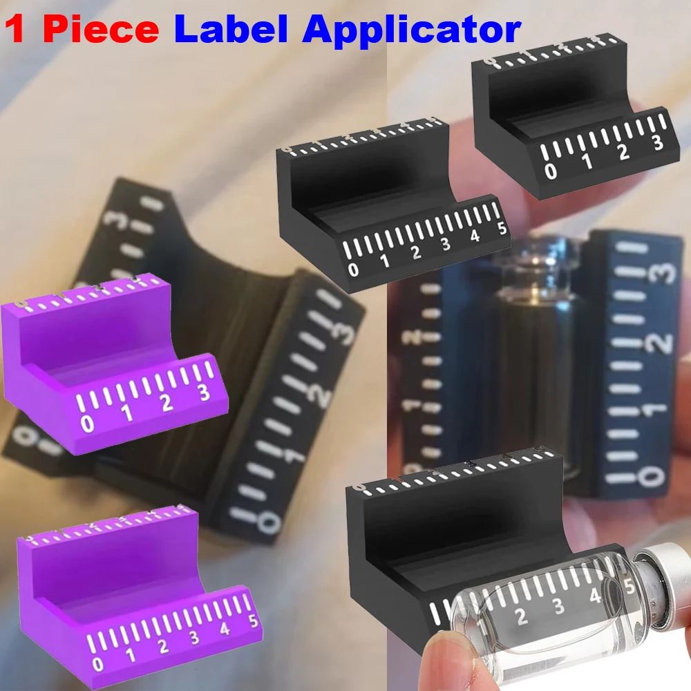 1Pc 3ml/10ml Vial Label Applicator Precise Application Time-Saving Sticker Alignment Tool Reusable Easy Alignment Labeling Tools