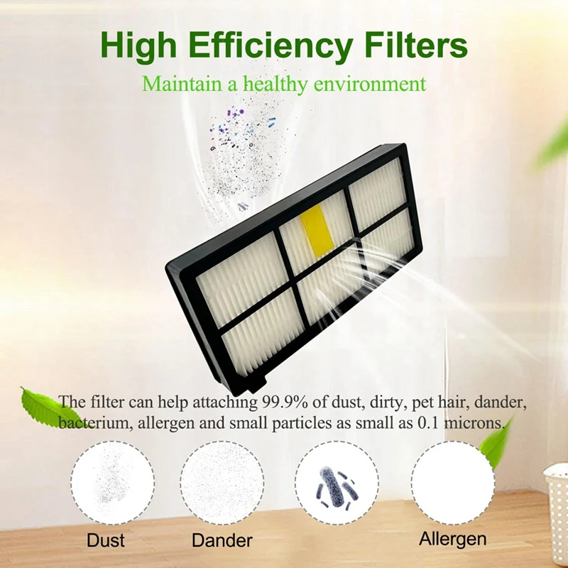 Irobot 룸바 860 교체용 클리너 브러시, HEPA 필터, 865 866, 870, 871, 980, 960, 966 981