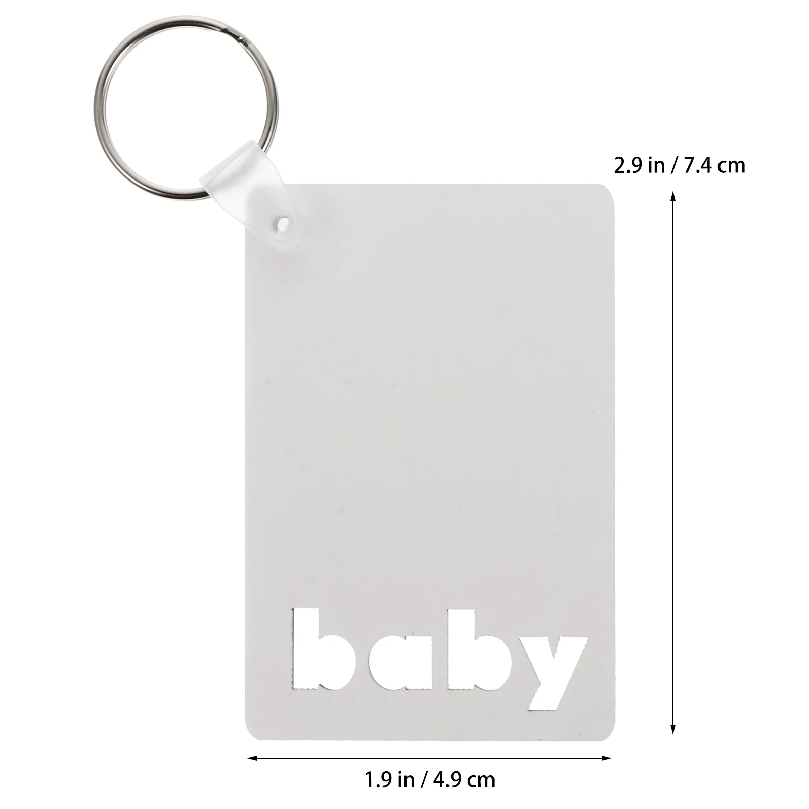

6Pcs Sublimation Blank Key Chain Wooden Keyrings Lightweight Heat Transfer Projects For Family