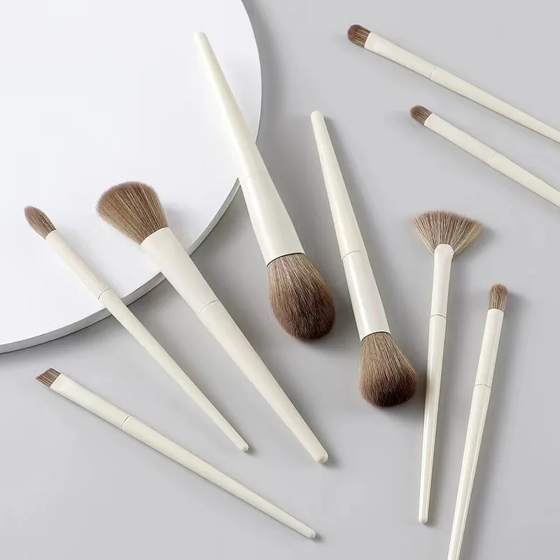 Kosetyki – brosse à poudre libre pour fard à joues, fard à paupières, brosse à sourcils, outil de maquillage, bâton de lavage du visage