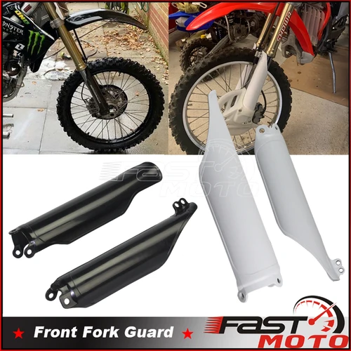 Cubiertas protectoras de horquilla delantera, protectores de plástico para Honda CRF CR 125 250 450 R X RX CRF250 CRF450 CR125 93-2018 Enduro Dirt Pit Bike