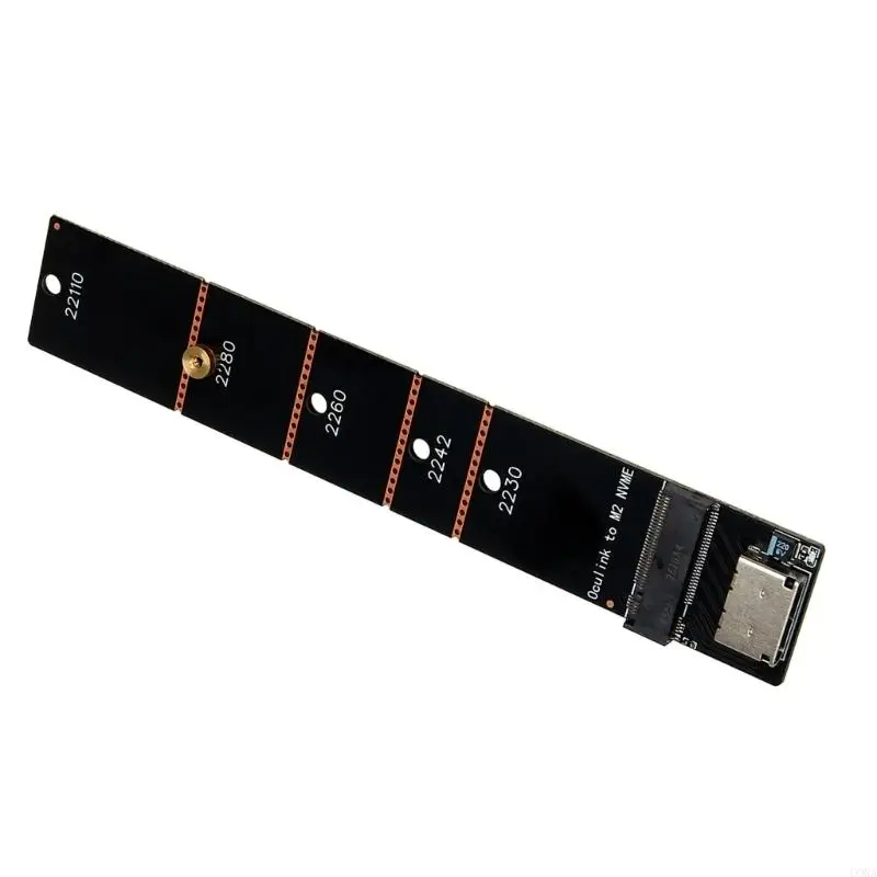 CORA Narrow SFF-8612 to M-Key Adapter Board, PCIe Four Lane Storage Card for 2230 2242 2260 2280 22110 Drive Mounting Layouts in